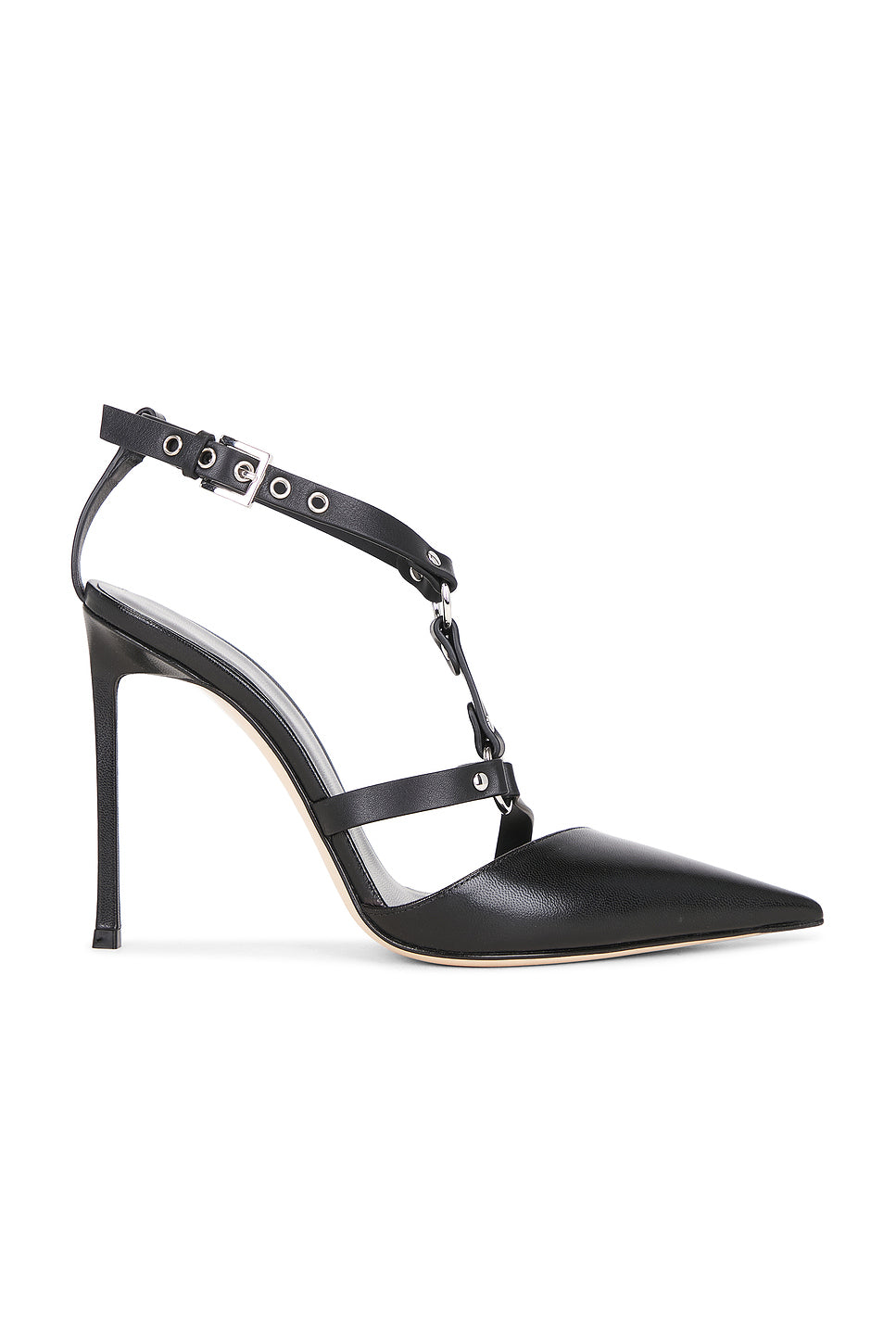 Leather Strappy Pump