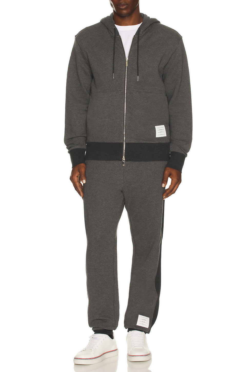Zip Up Color Blocked Hoodie