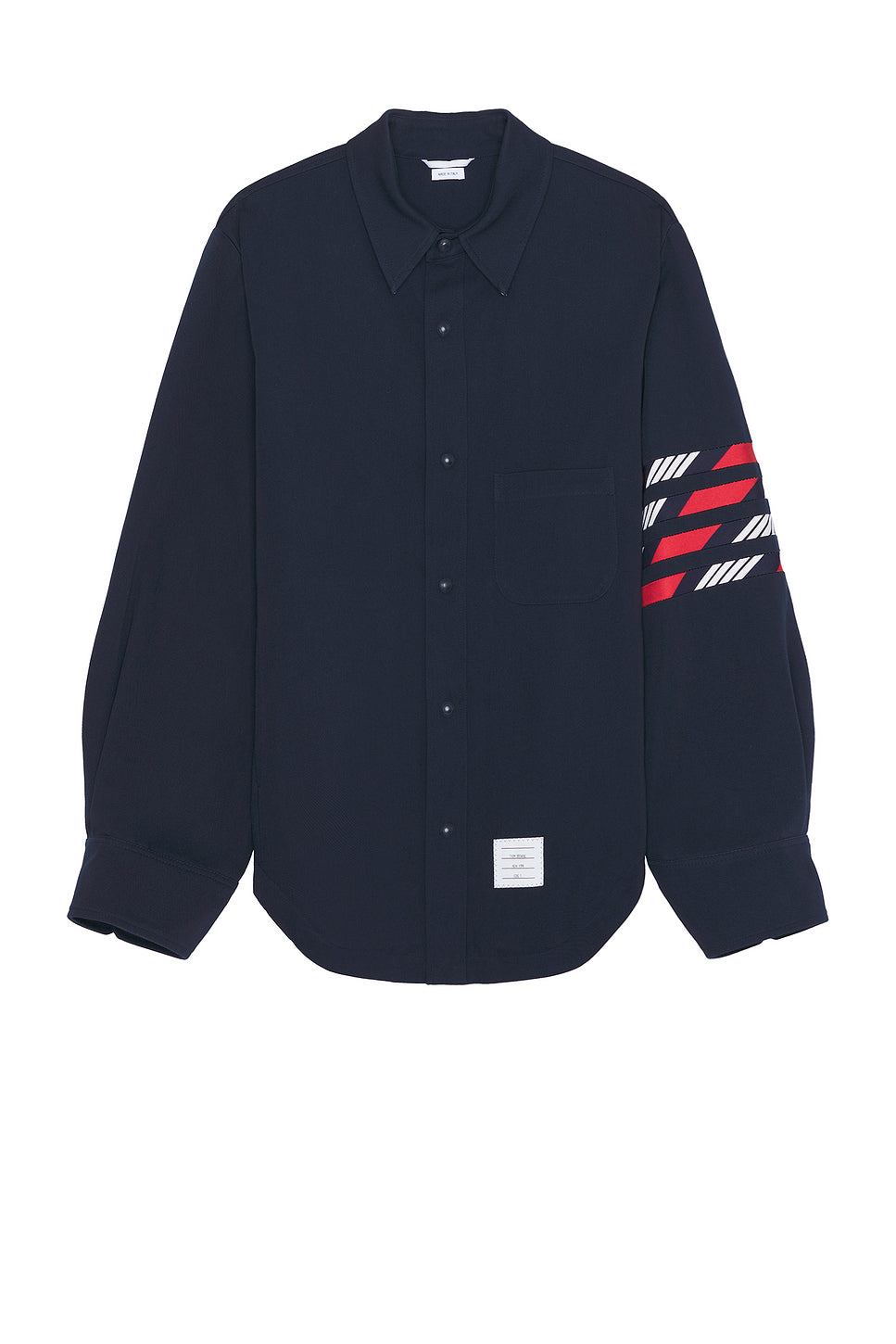 4 Bar Snap Front Shirt Jacket