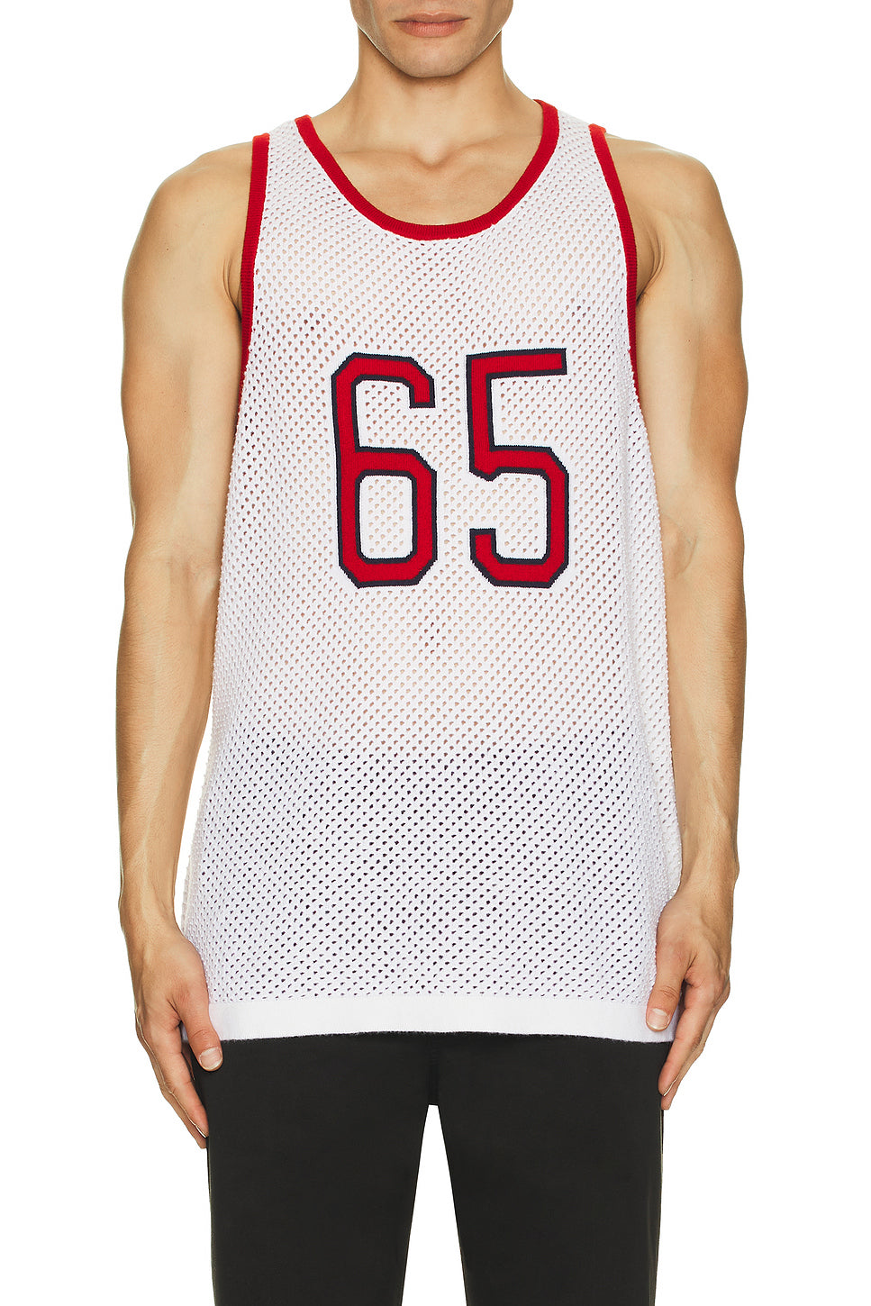 Athletic Cashmere Mesh Basketball Jersey