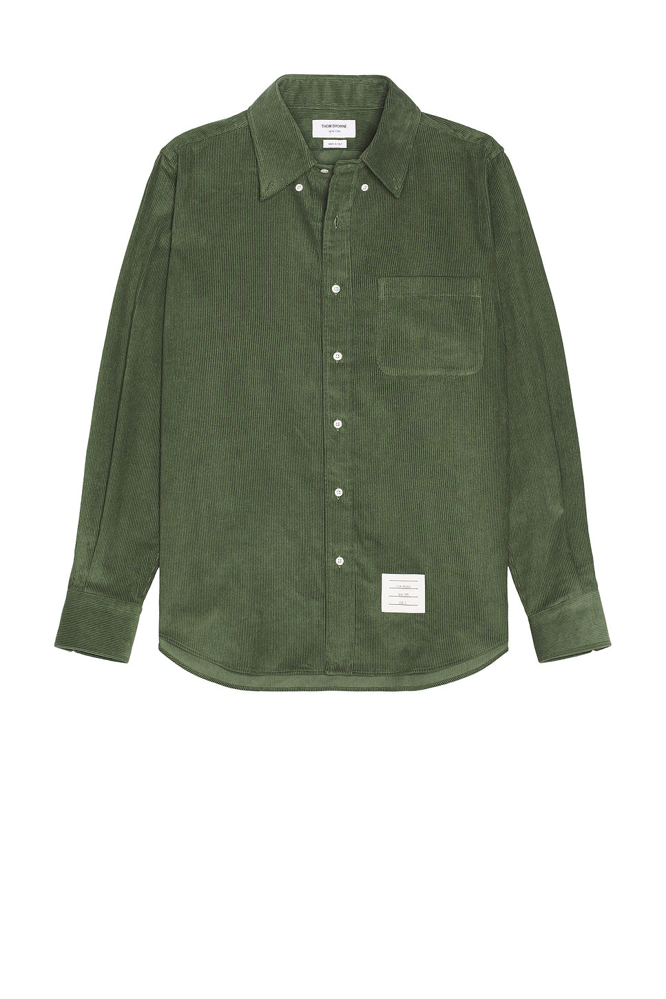 Straight Fit Long Sleeve Cord Shirt