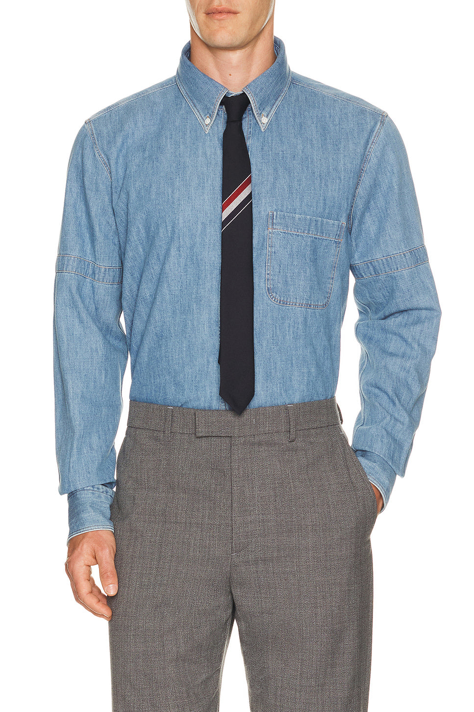 Straight Fit Long Sleeve Shirt