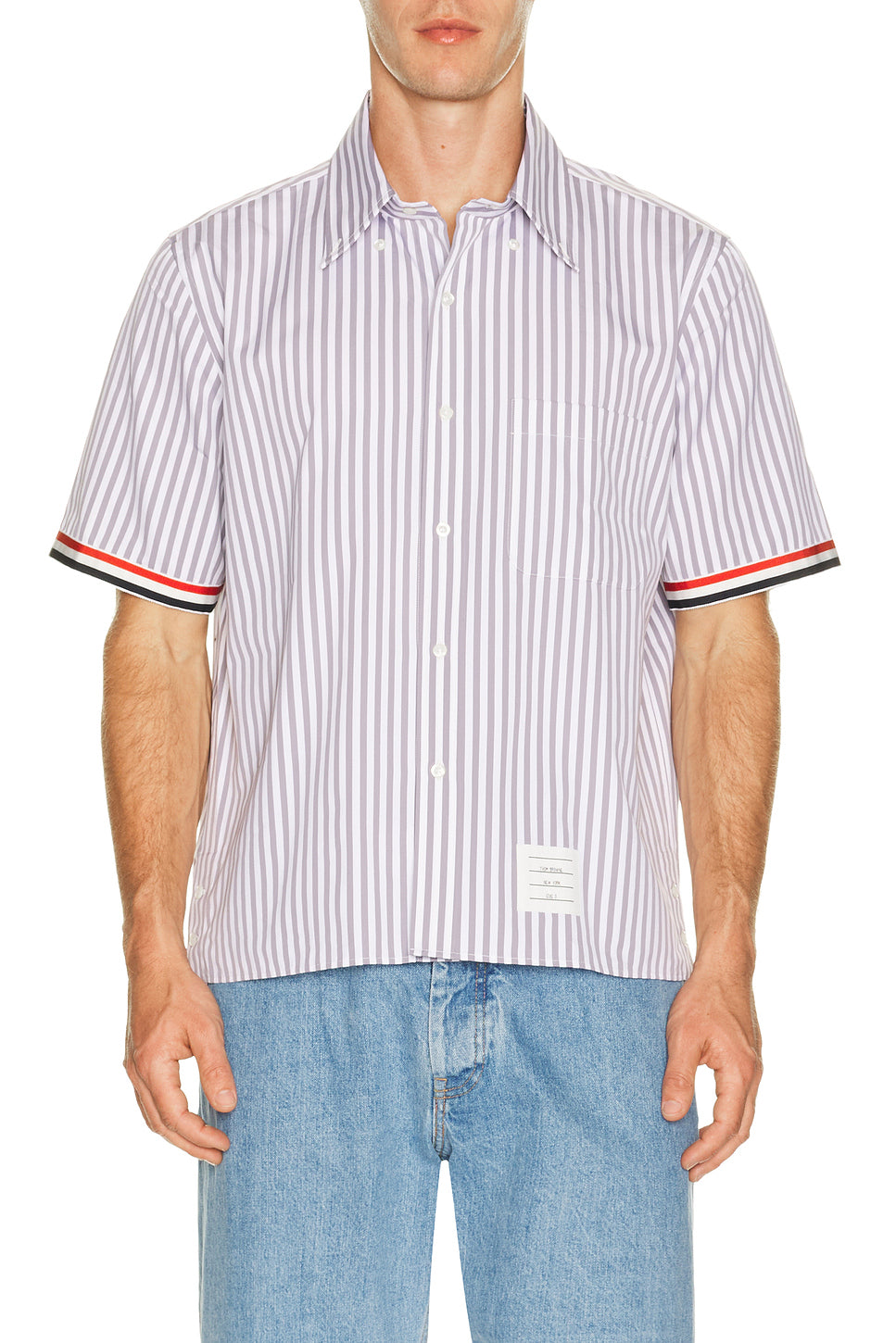 Straight Fit Wide University Shirt