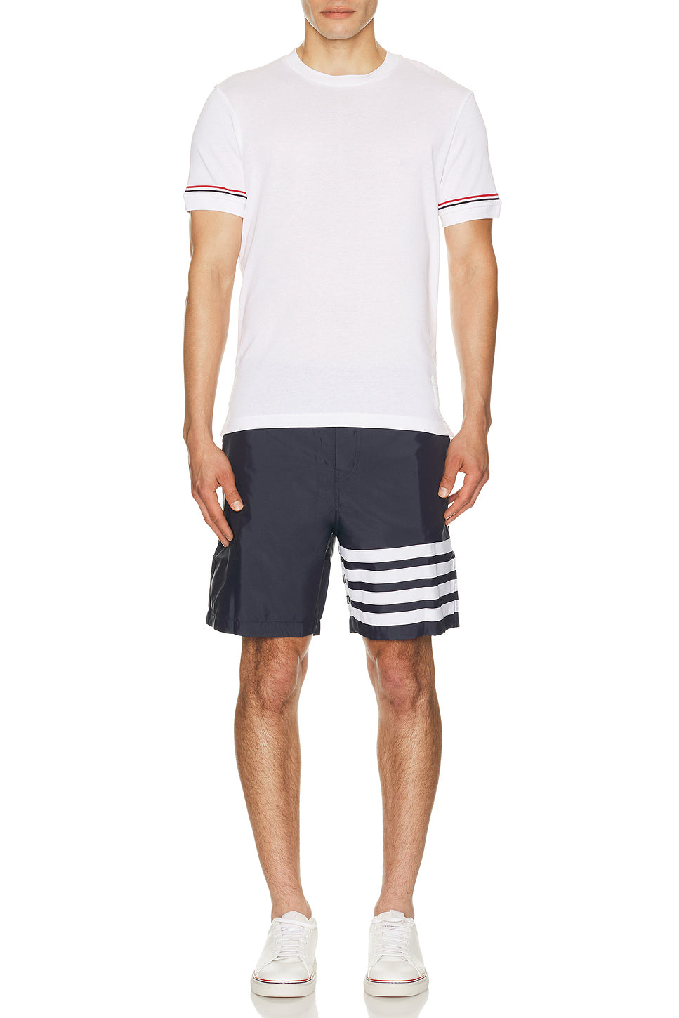 Button Front Board Short