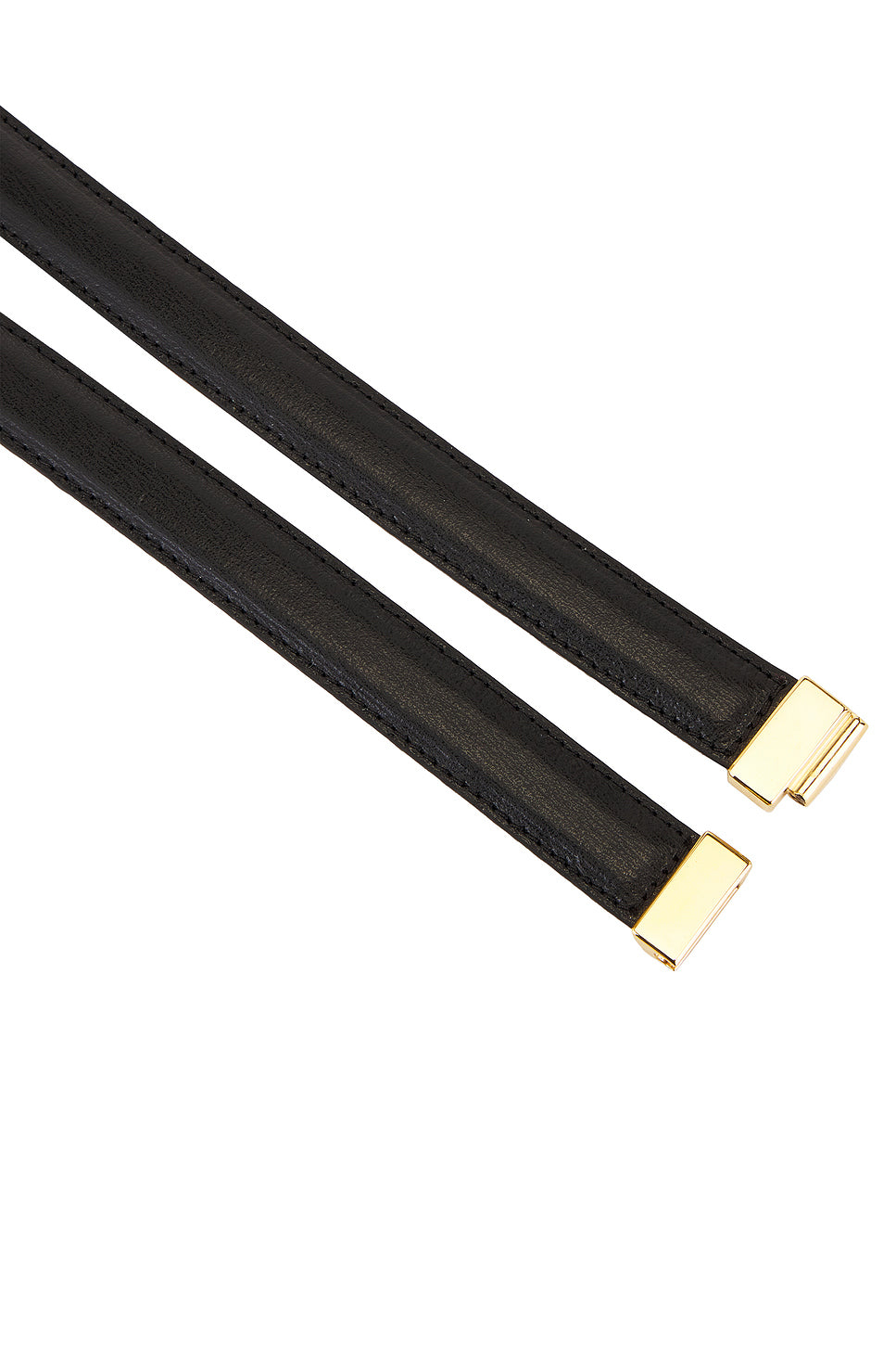 Slide Clasp Leather Belt