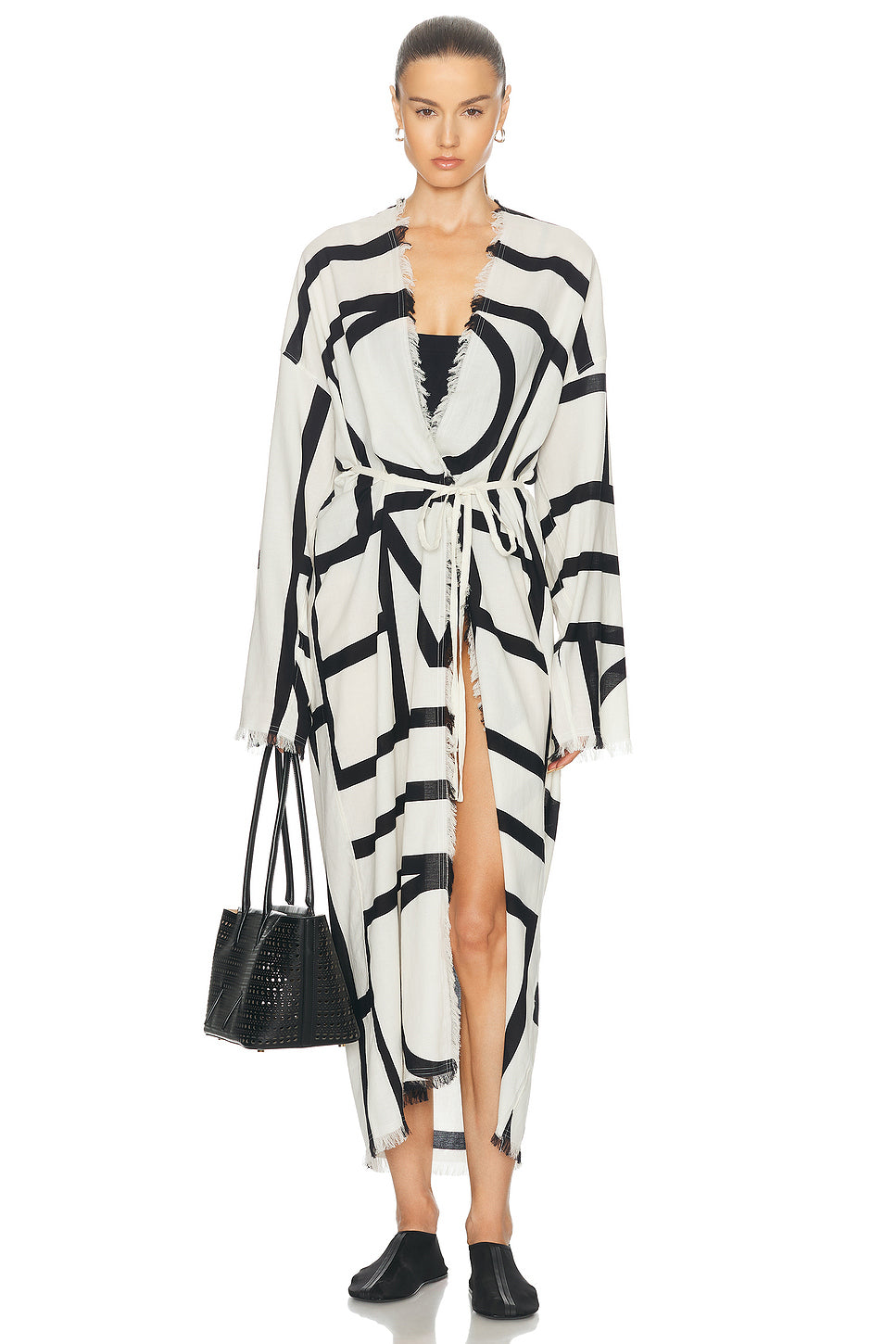 Monogram Wrap Dress