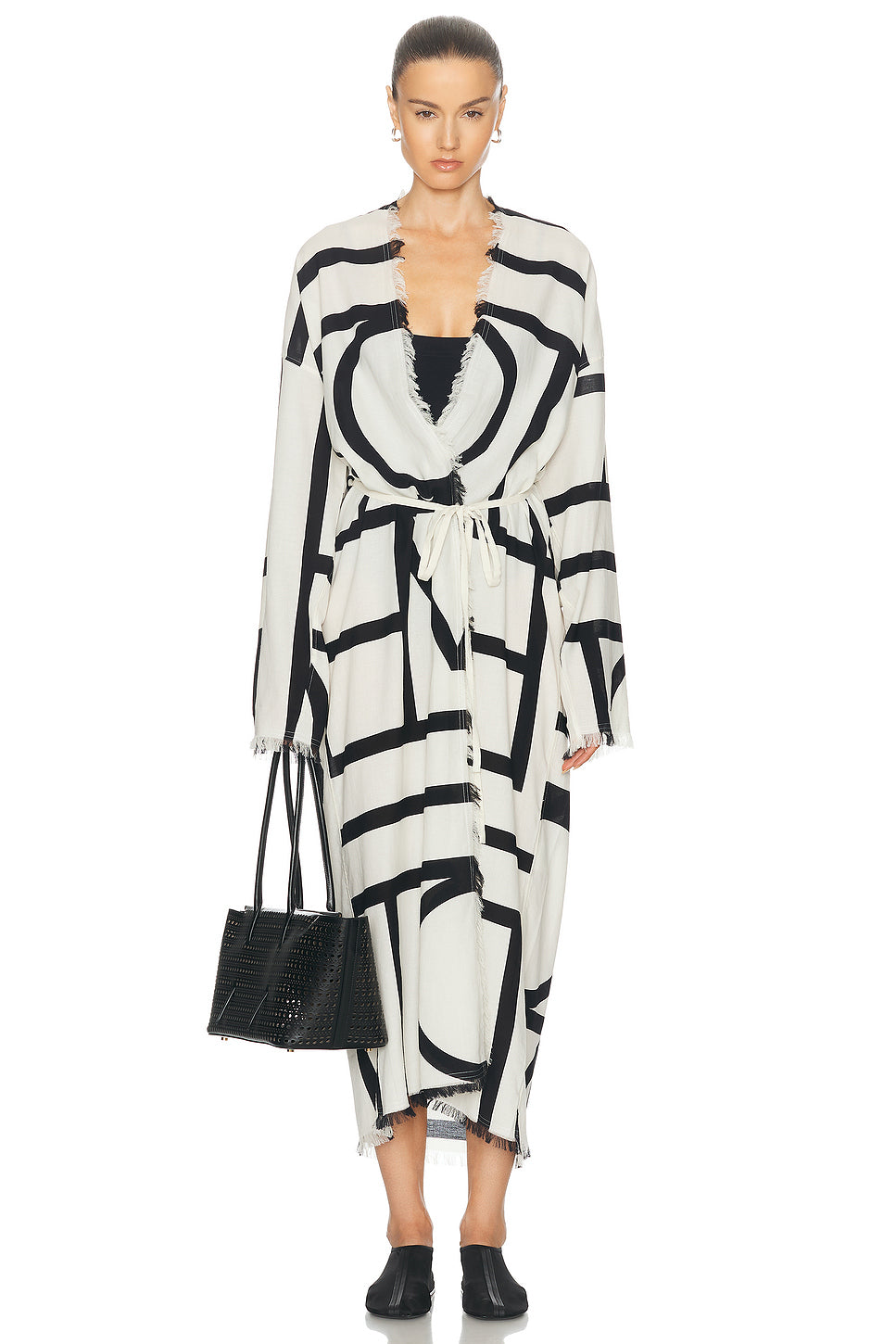 Monogram Wrap Dress