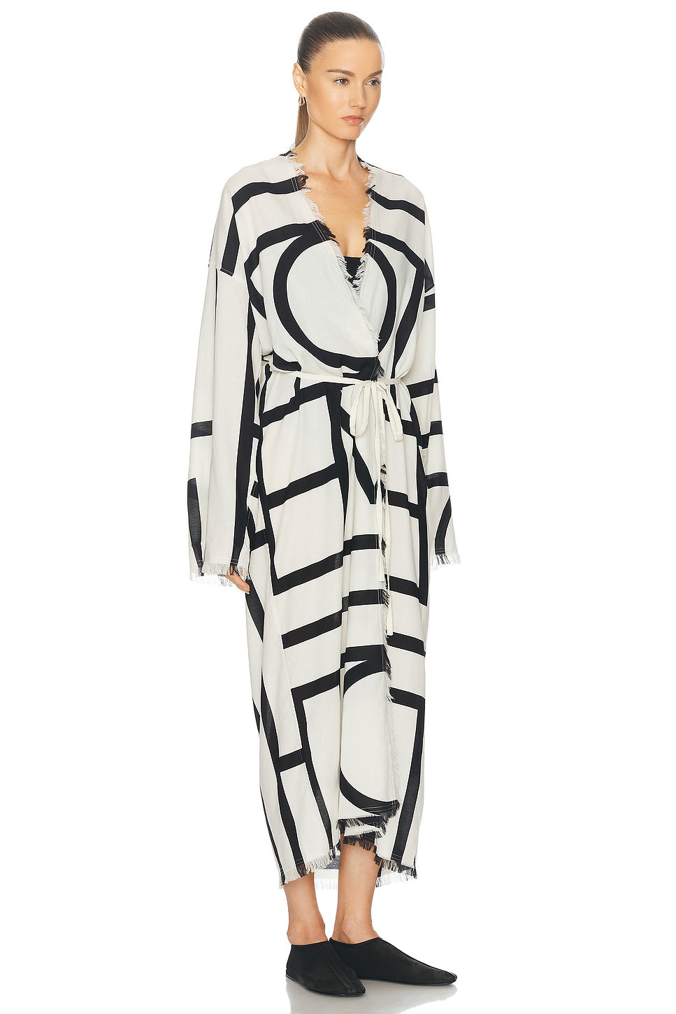 Monogram Wrap Dress