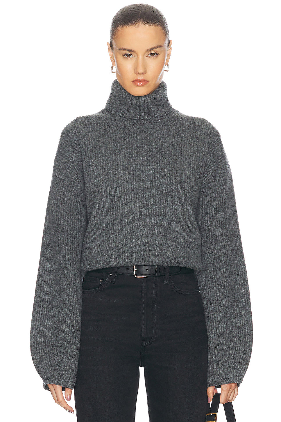 Ribbed Turtleneck Sweater