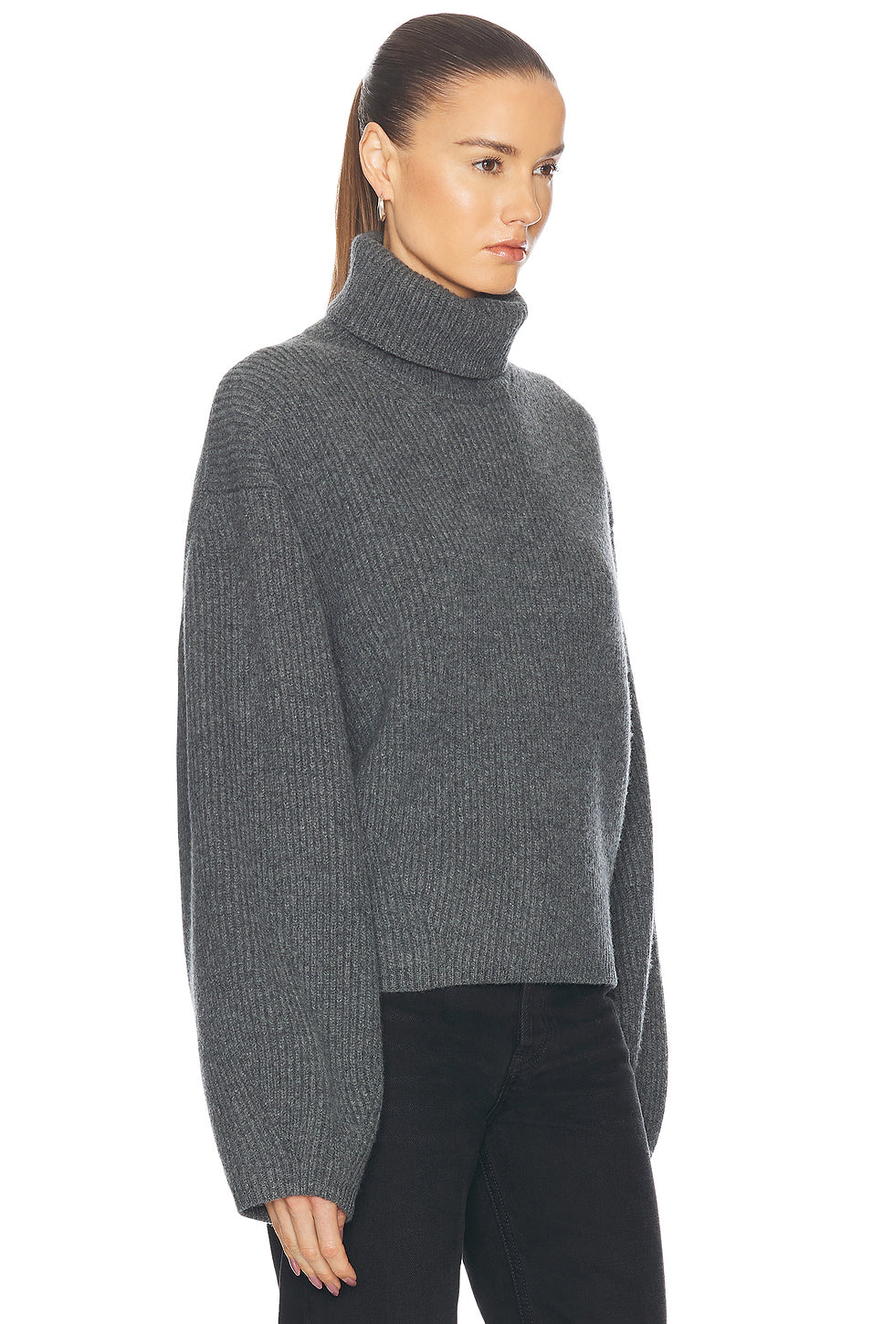 Ribbed Turtleneck Sweater