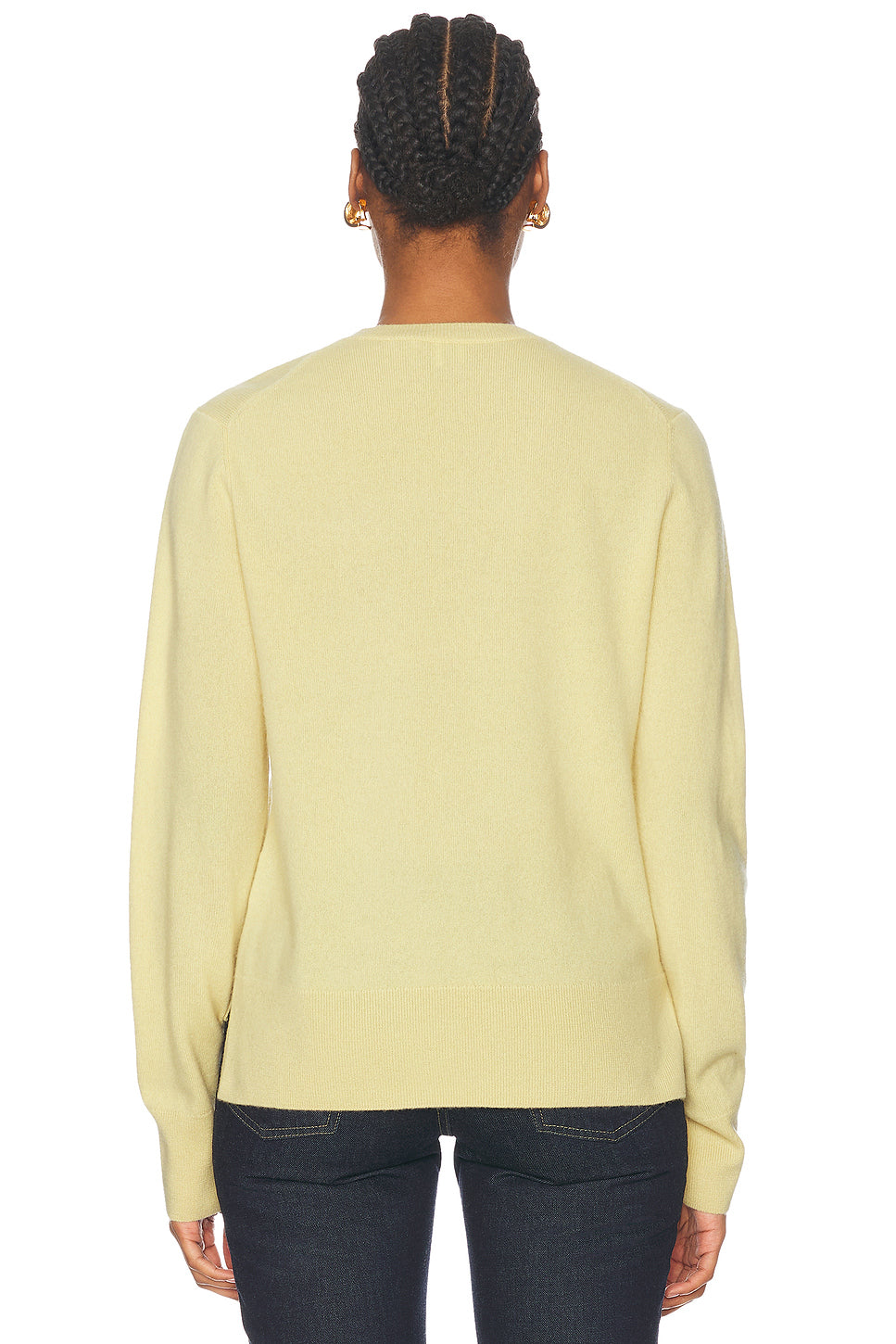 Crew Neck Cashmere Knit Sweater