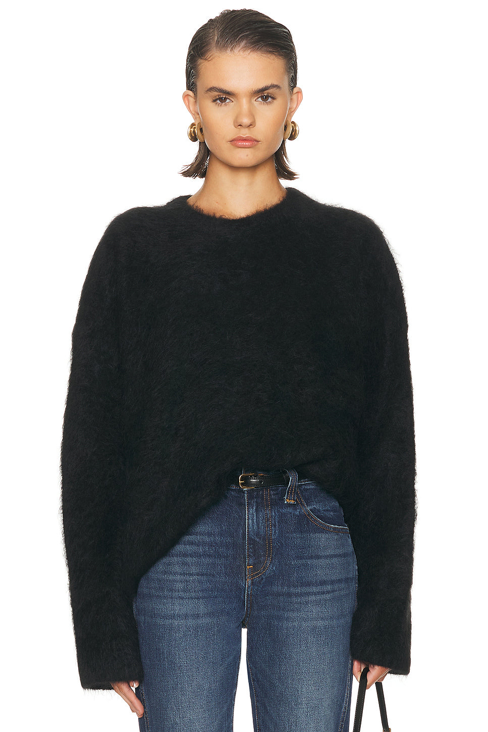Boxy Alpaca Knit Sweater