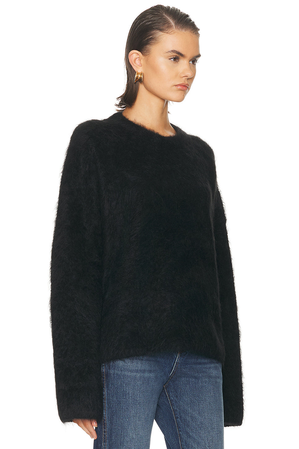 Boxy Alpaca Knit Sweater