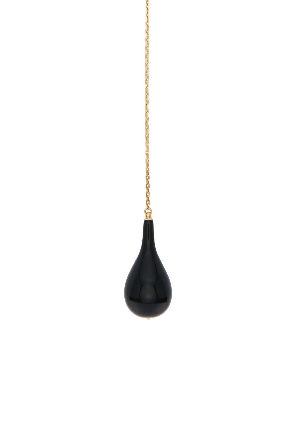 Large Onyx Drop Necklace
