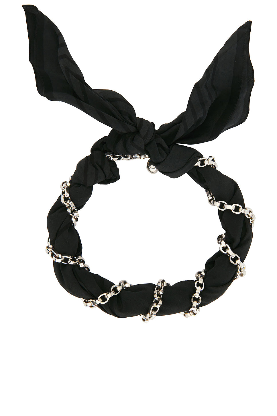 Silk Scarf Collar Necklace