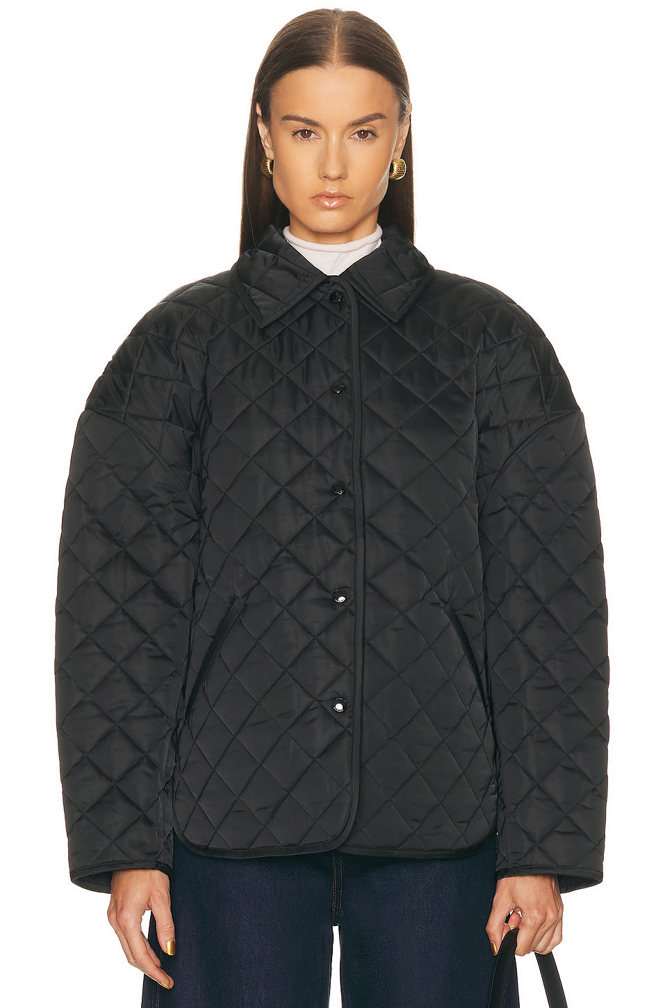 Collared Quilted Jacket