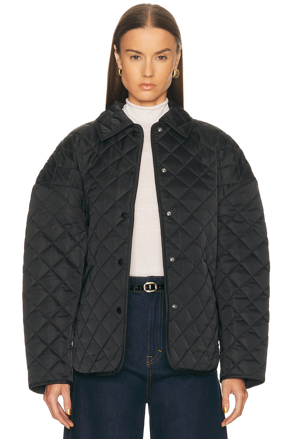 Collared Quilted Jacket