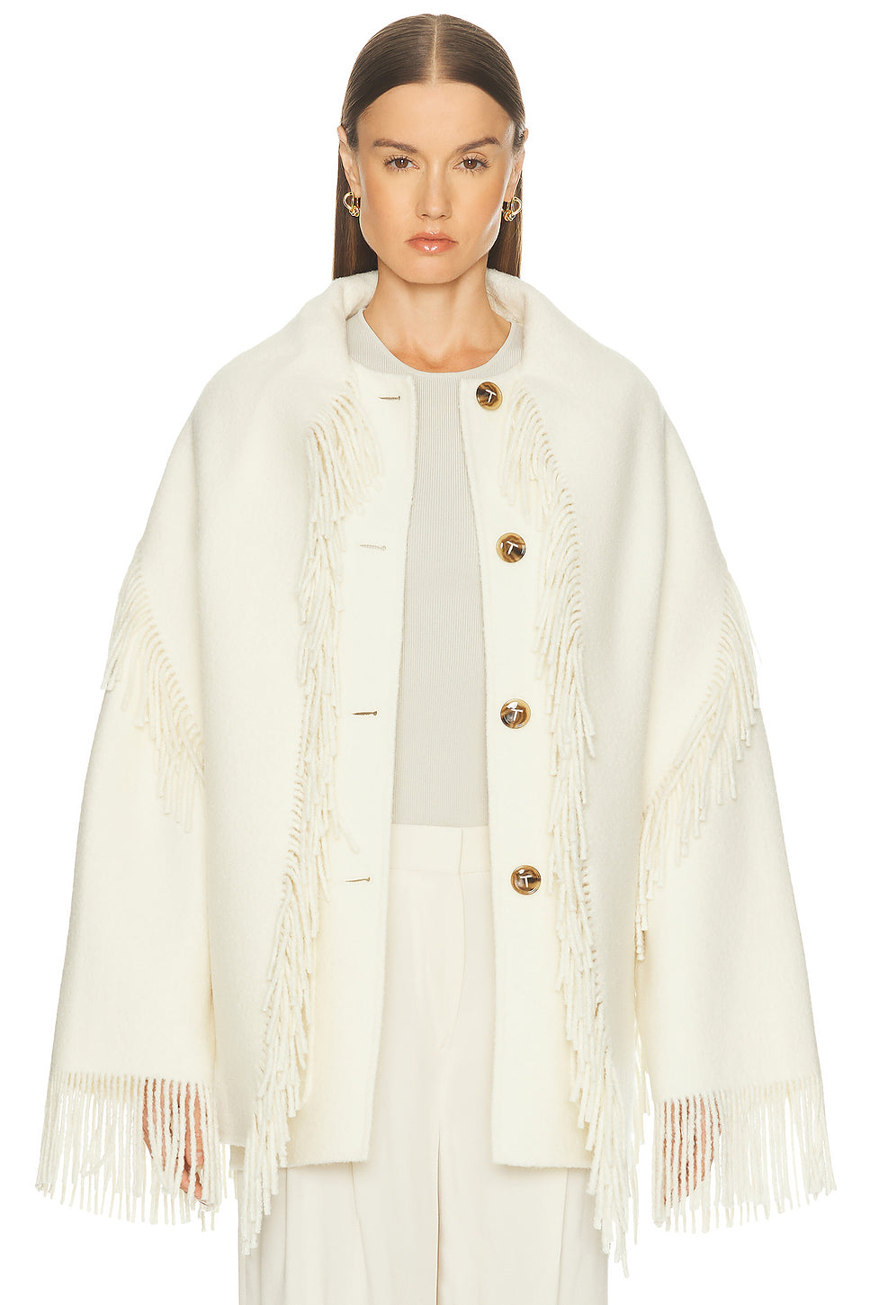 Fringed Scarf Jacket