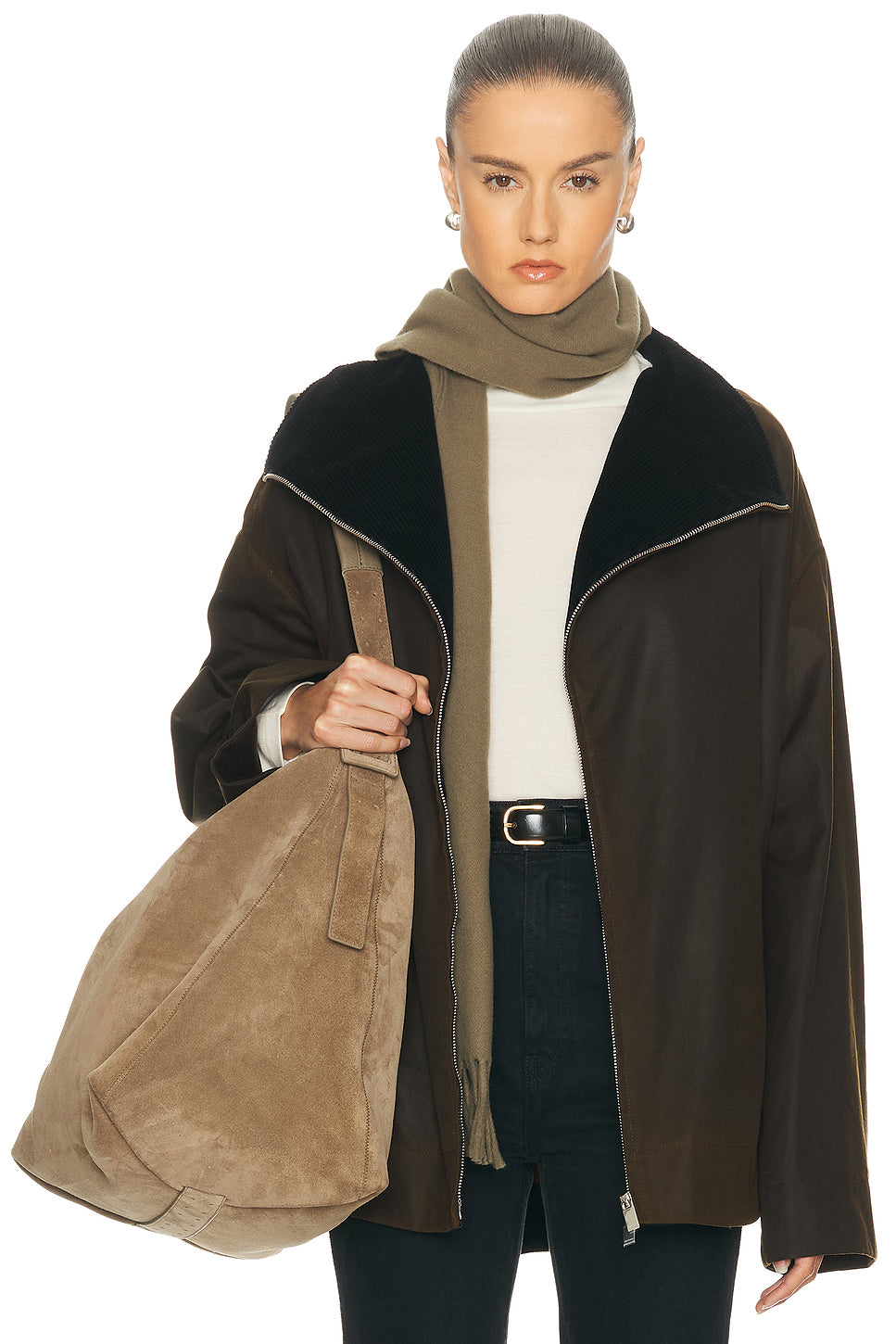 Zipped Funnel Jacket