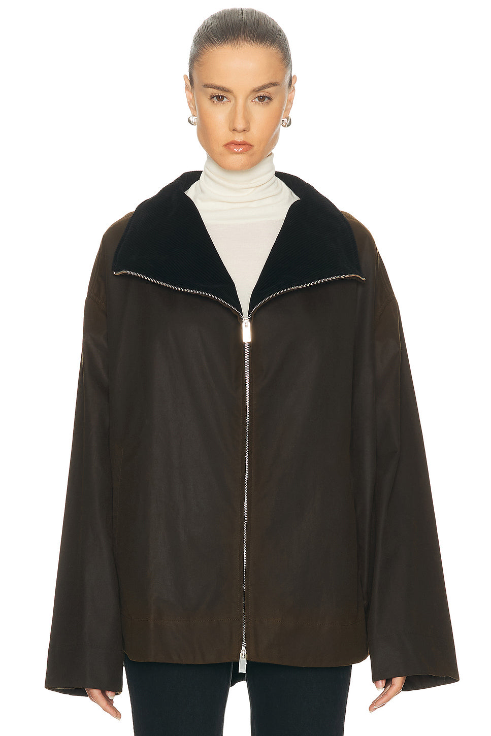 Zipped Funnel Jacket