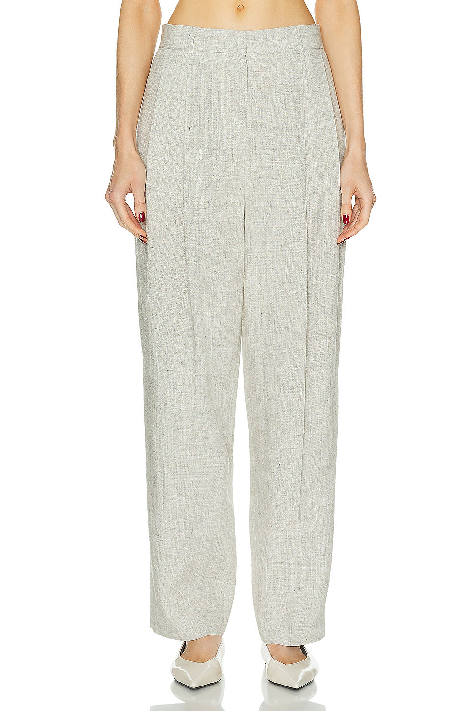 Double Pleated Tailored Trouser