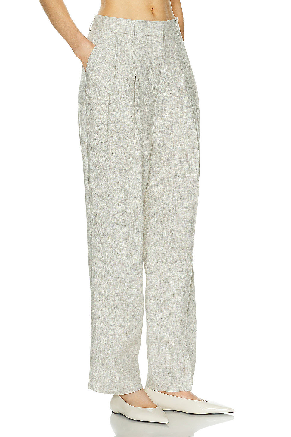 Double Pleated Tailored Trouser