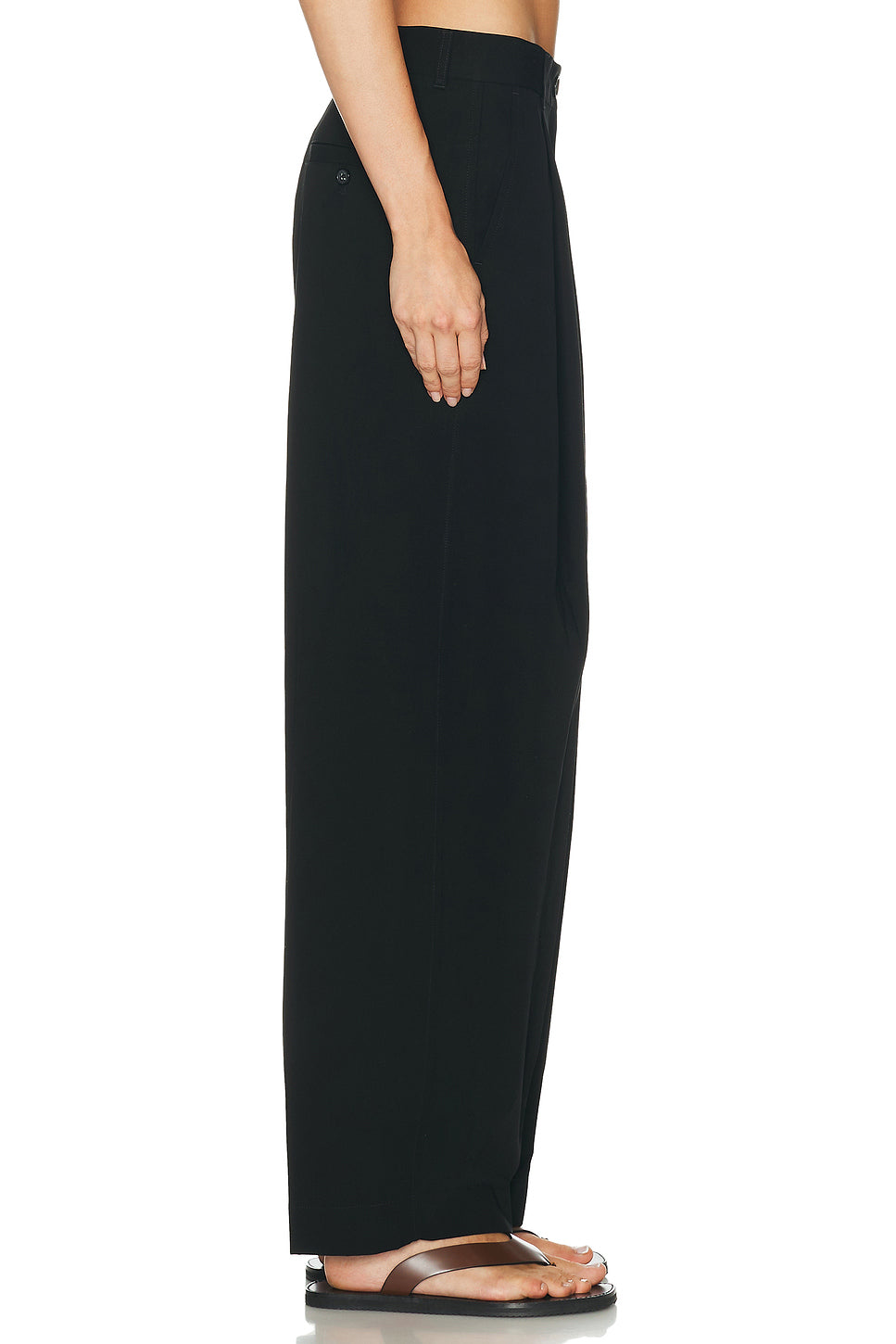 Single Pleat Cotton Trouser