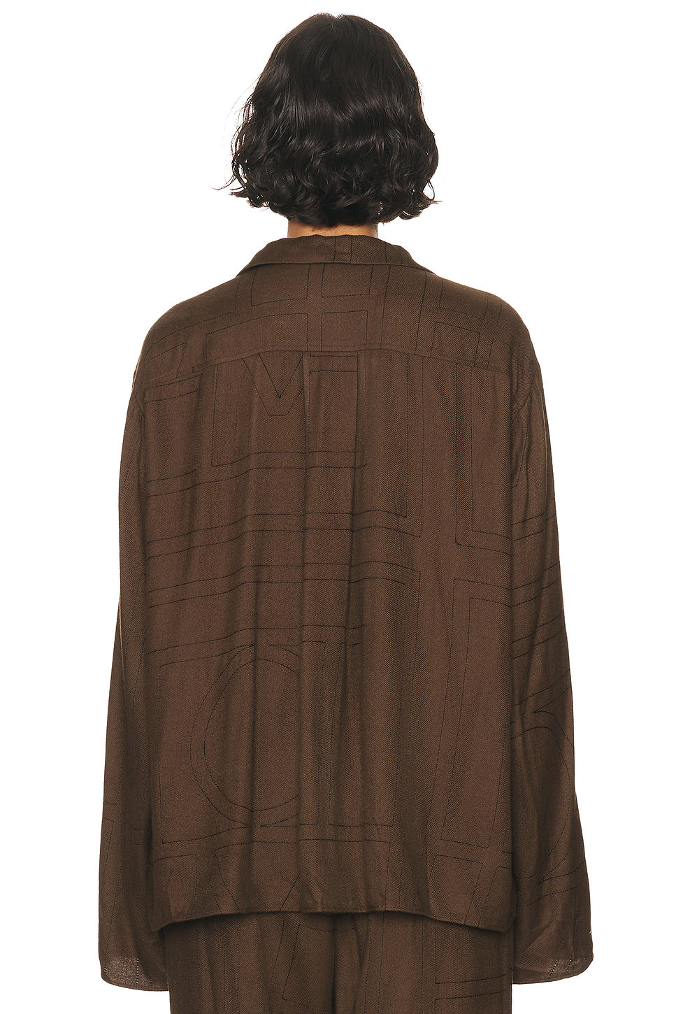 Monogram Flannel PJ Top