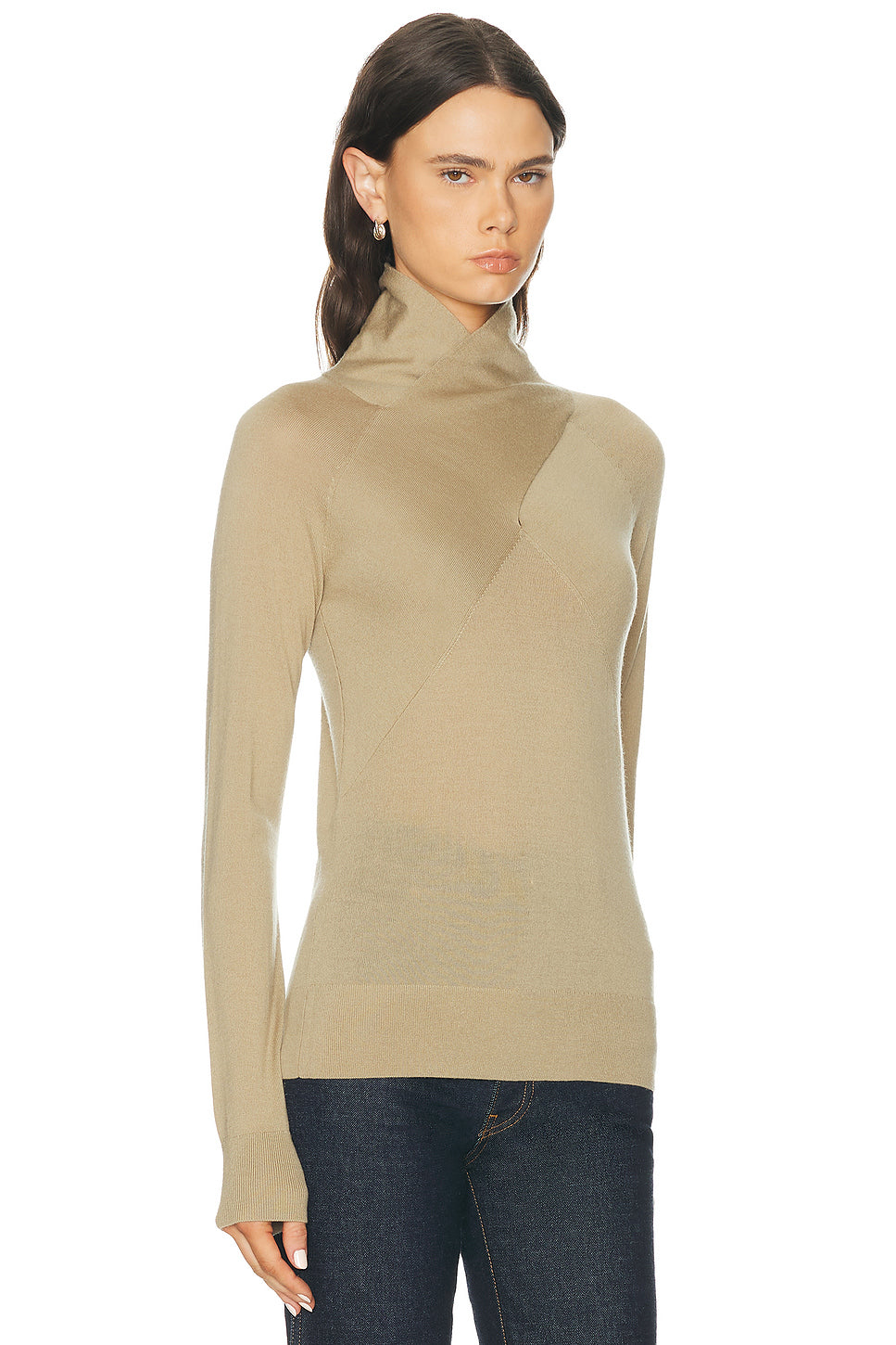 Crossover Merino Knit Top