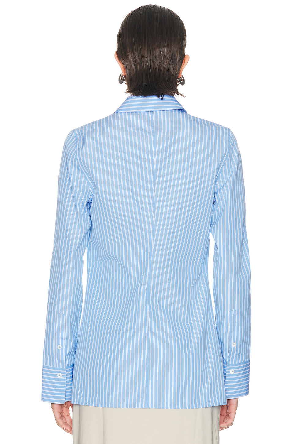 Striped Poplin Top