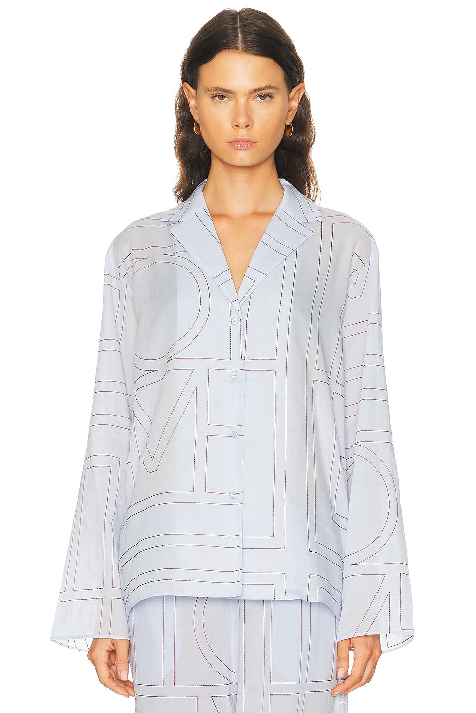 Monogram Cotton Blend PJ Top