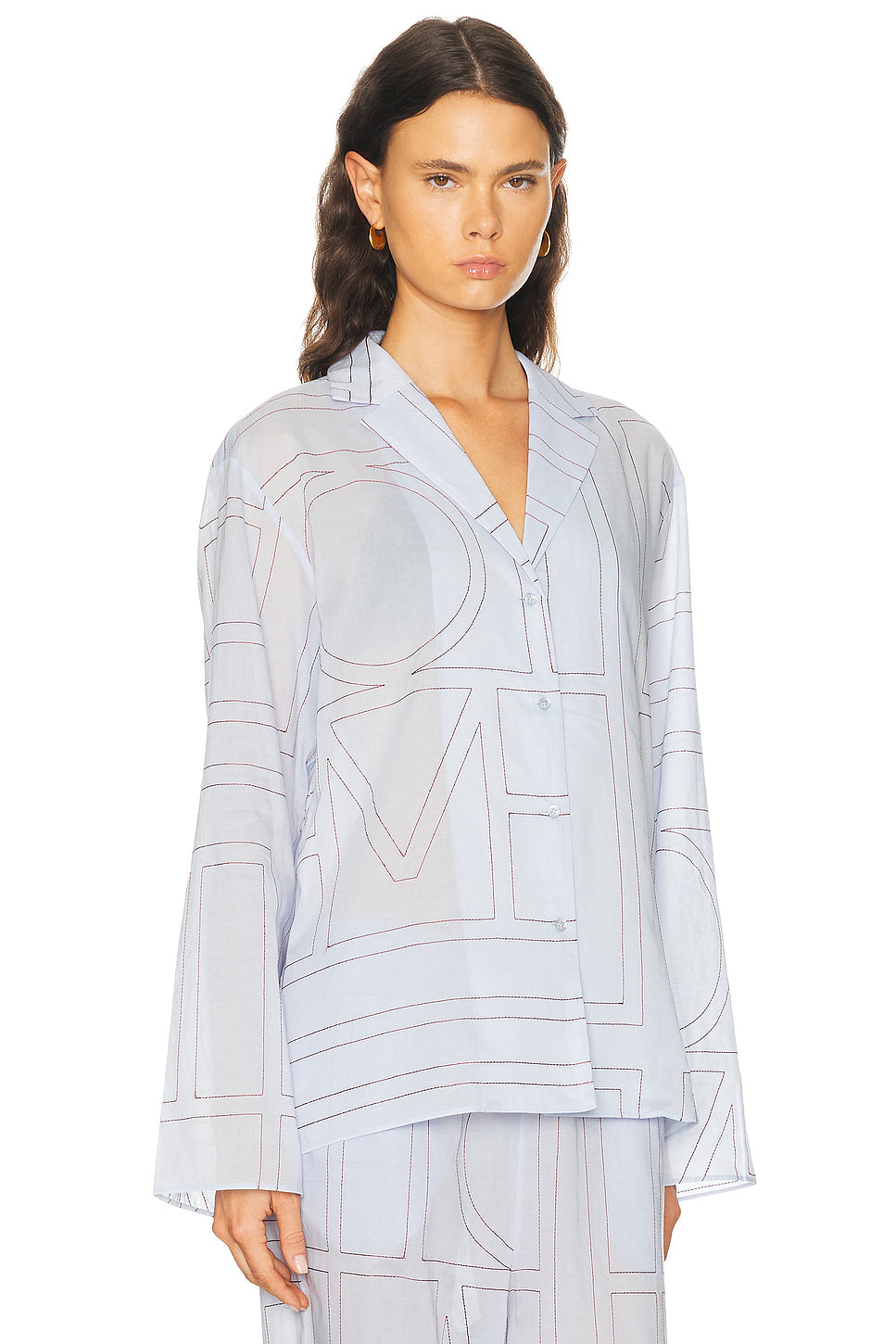 Monogram Cotton Blend PJ Top