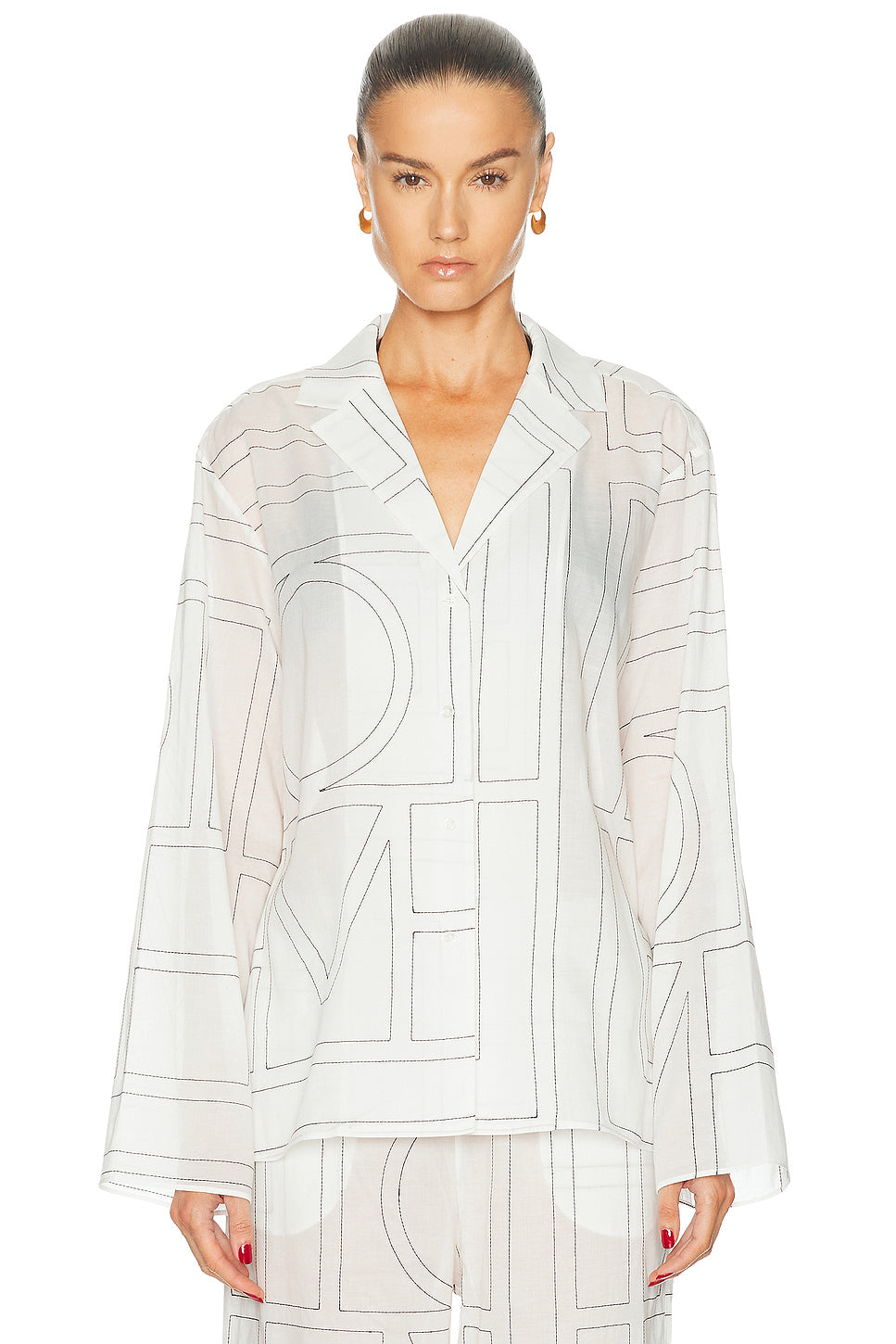 Monogram Cotton Blend PJ Top