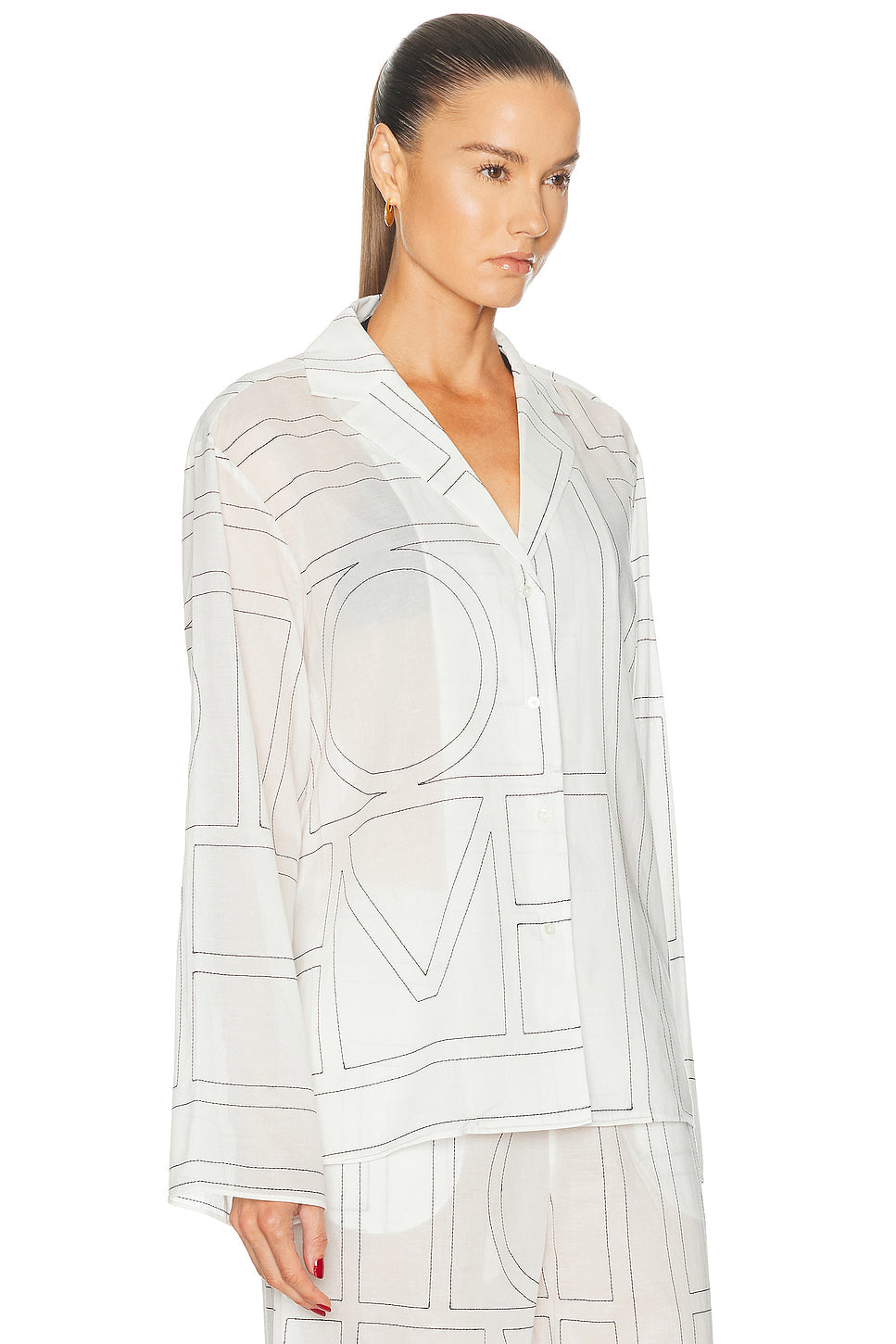 Monogram Cotton Blend PJ Top