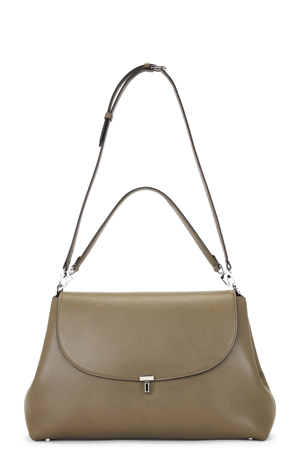 T-lock Leather Satchel Bag