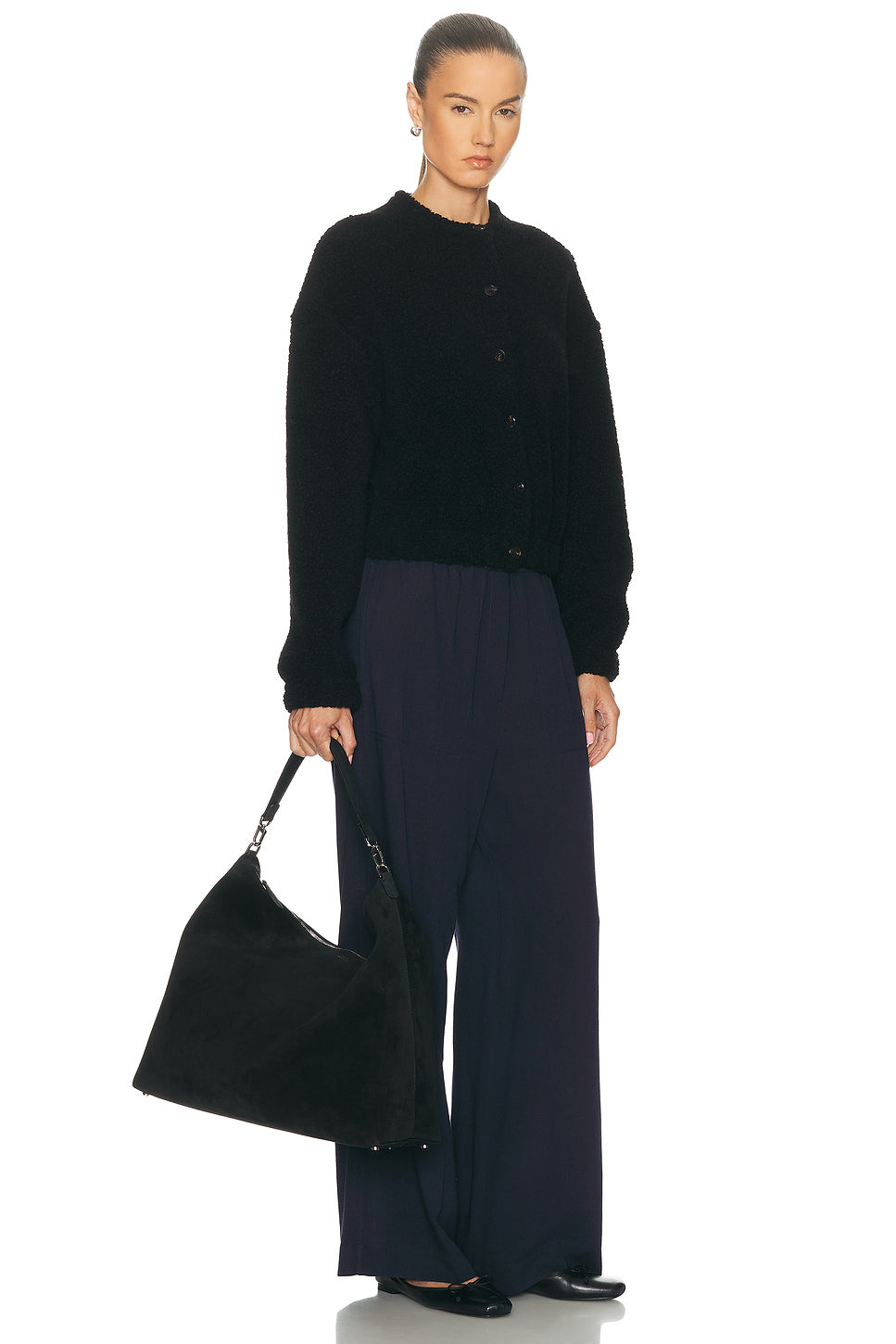 Suede Scoop Tote Bag