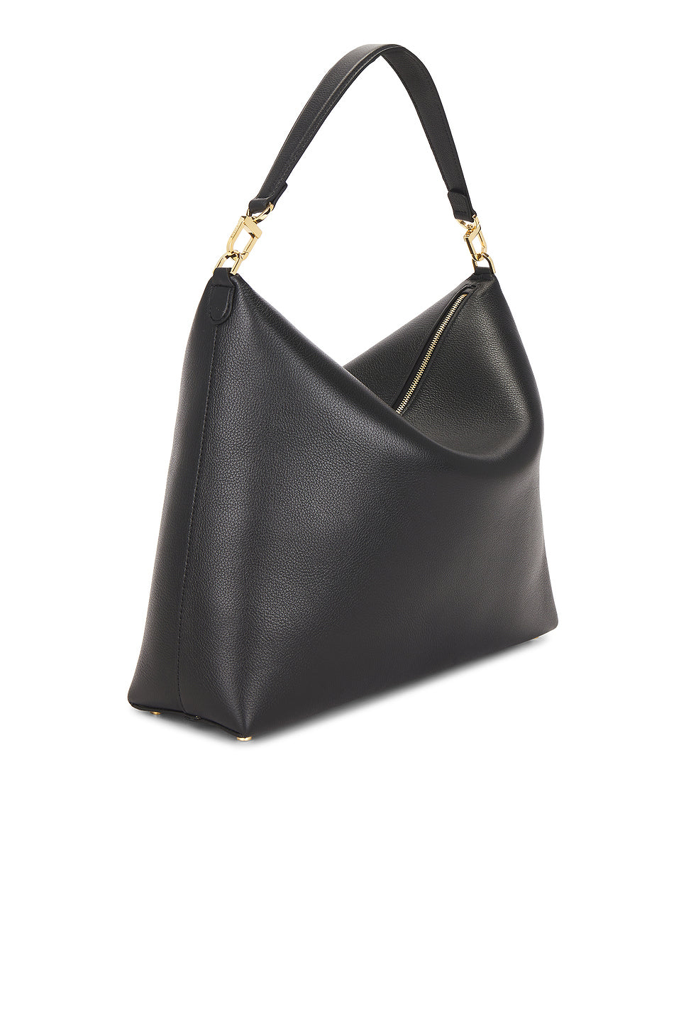 Medium Bevel Grained Leather Bag