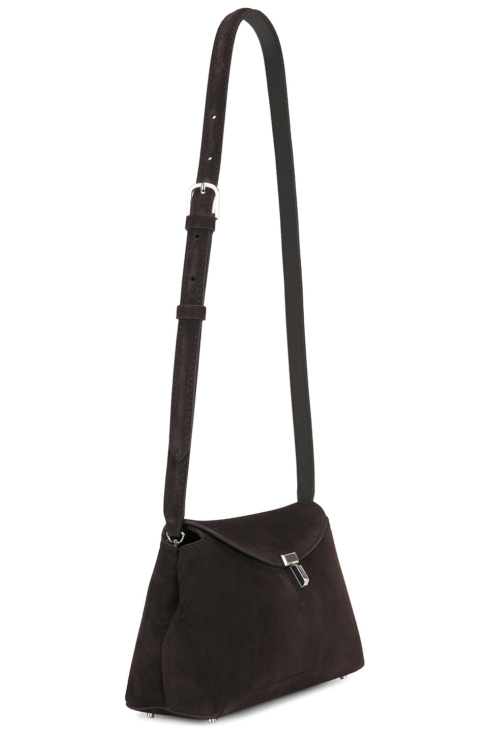 T-Lock Suede Clutch