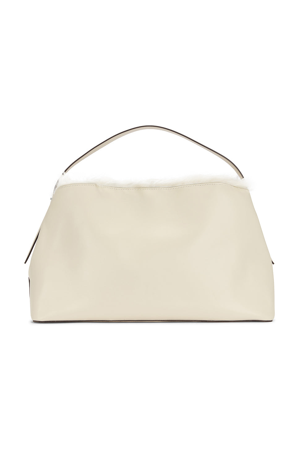 Shearling T-Lock Top Handle Bag