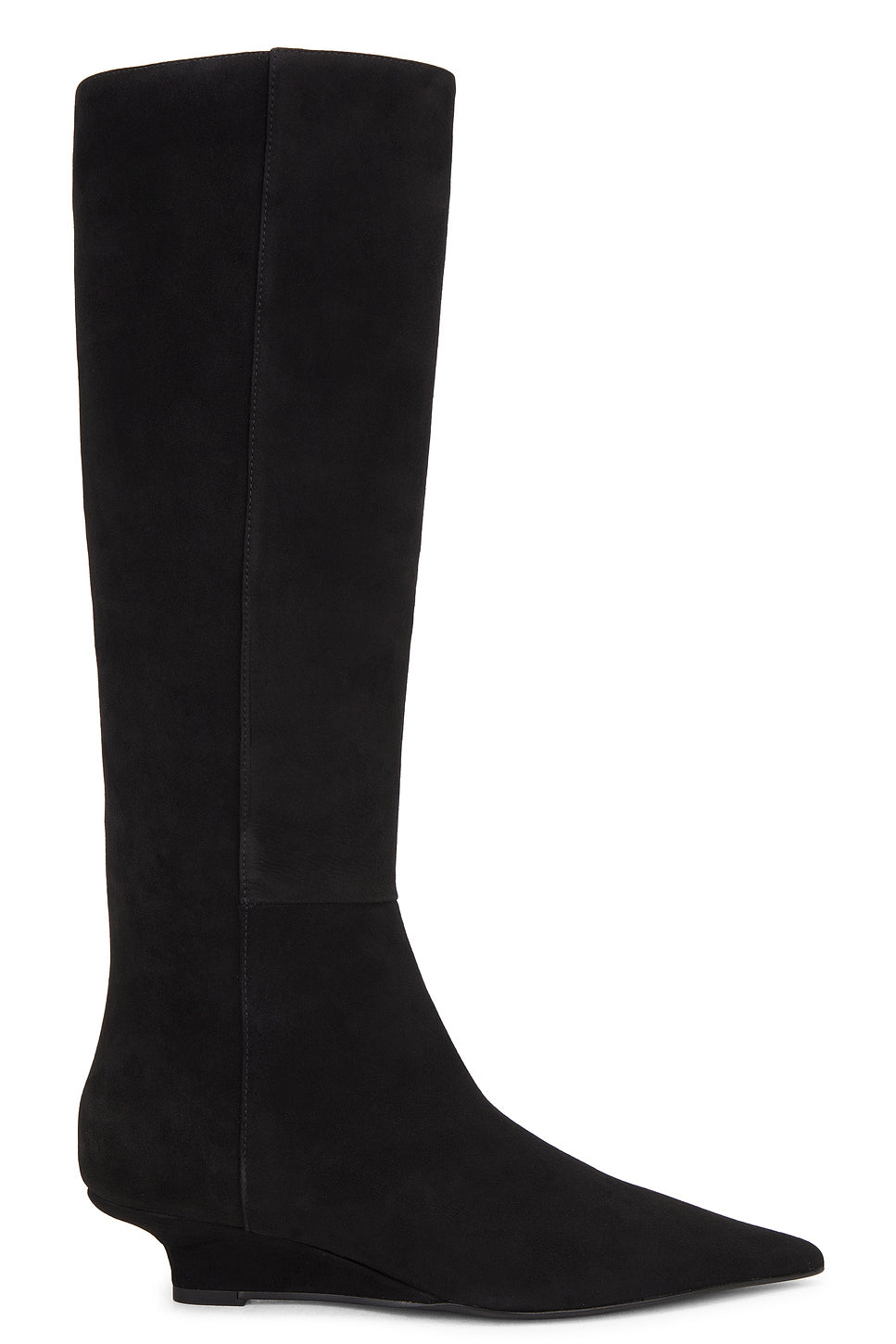 Sharp Suede Knee High Boot