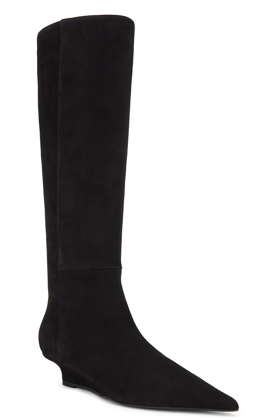 Sharp Suede Knee High Boot