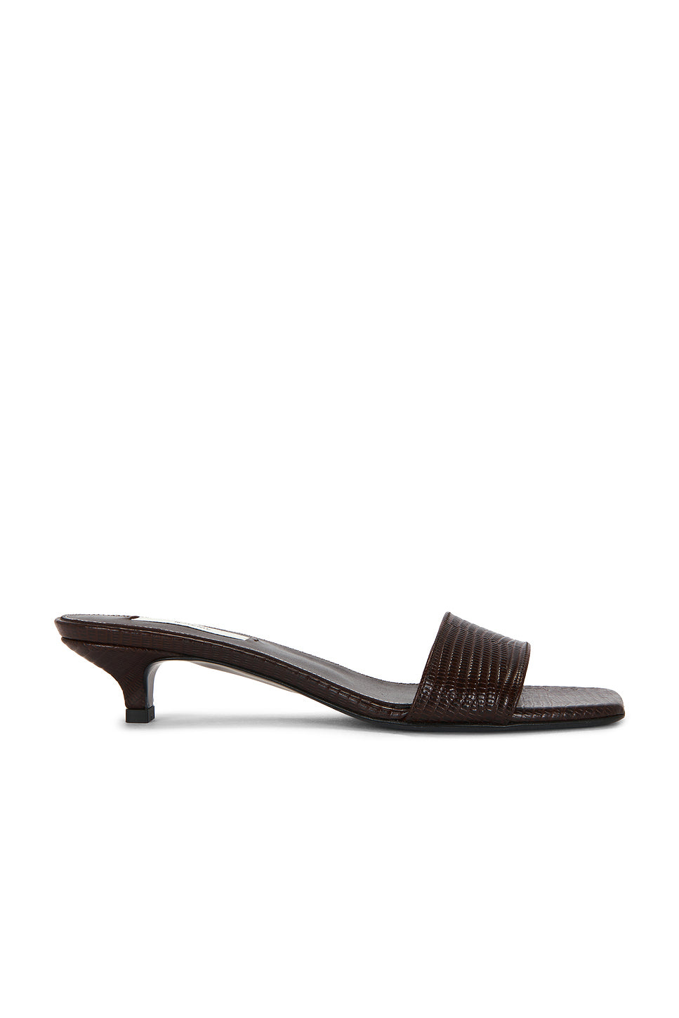 Slim Lizard Embossed Bandeau Mule