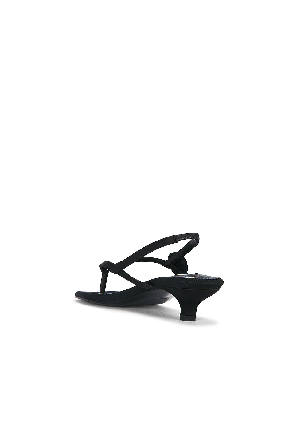 Slingback Satin Heeled Flip Flop