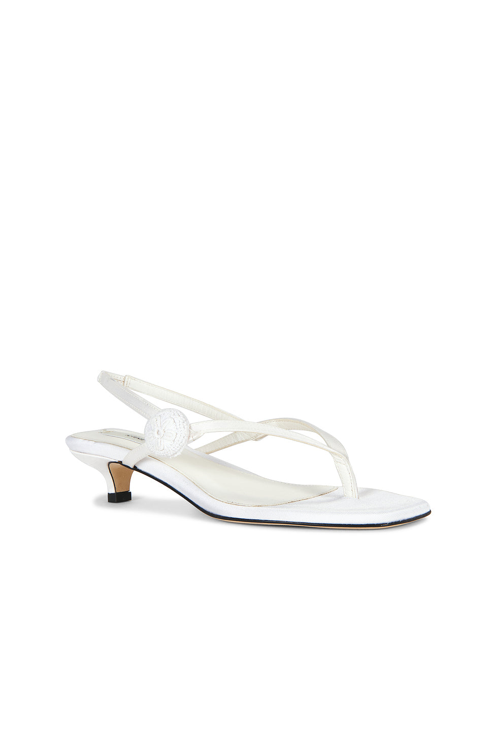 Slingback Satin Heeled Flip Flop