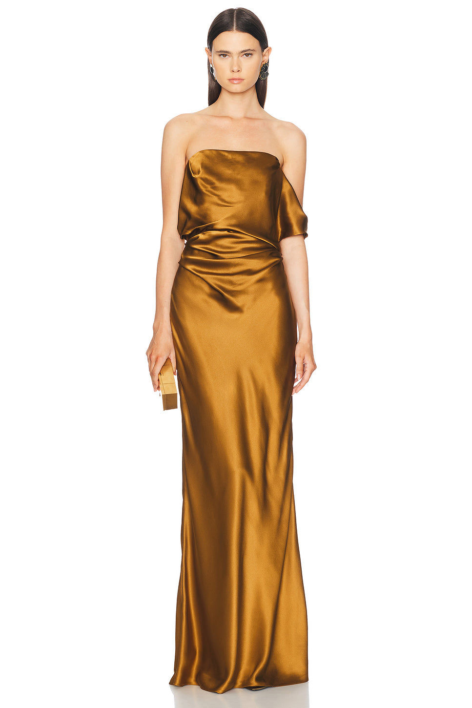 Strapless Arm Drape Gown