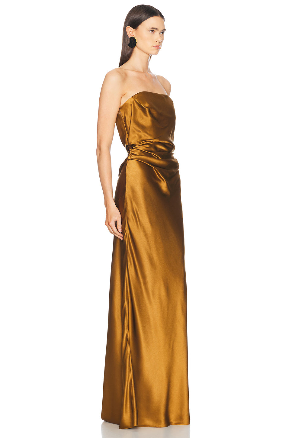 Strapless Arm Drape Gown