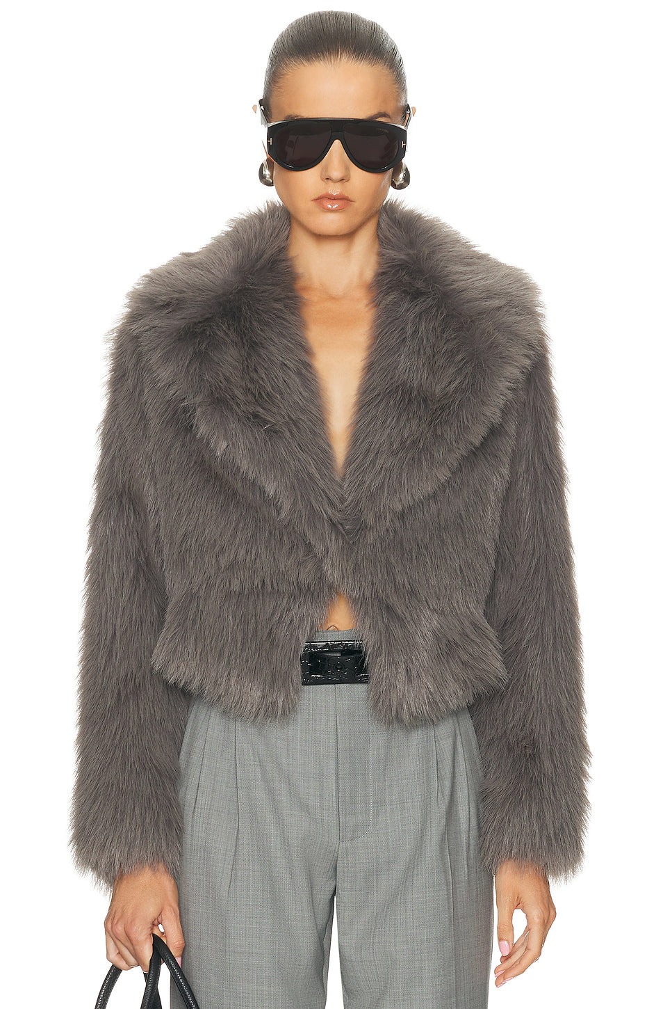 Faux Fur Bomber Jacket