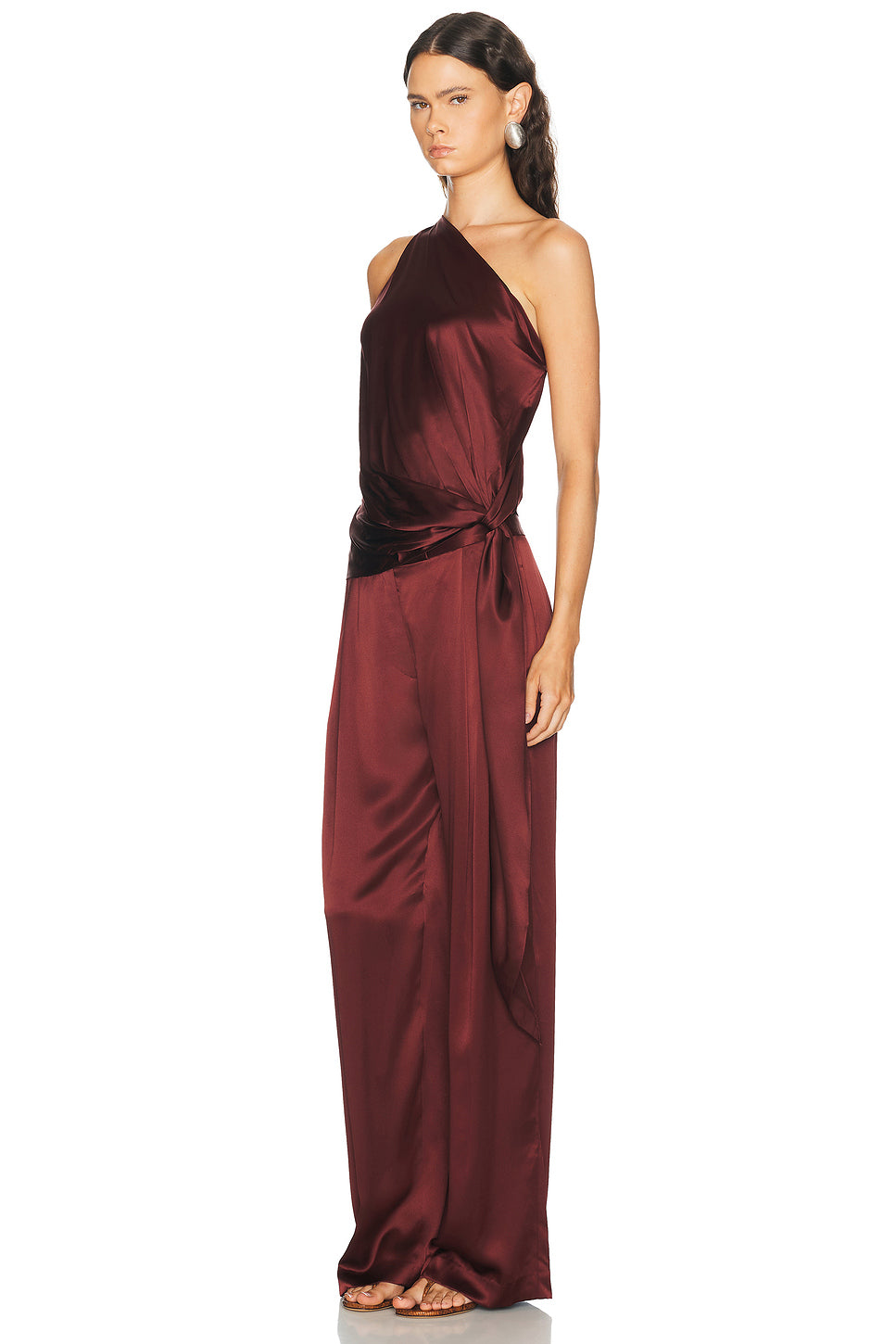Asymmetric Tail Drape Top