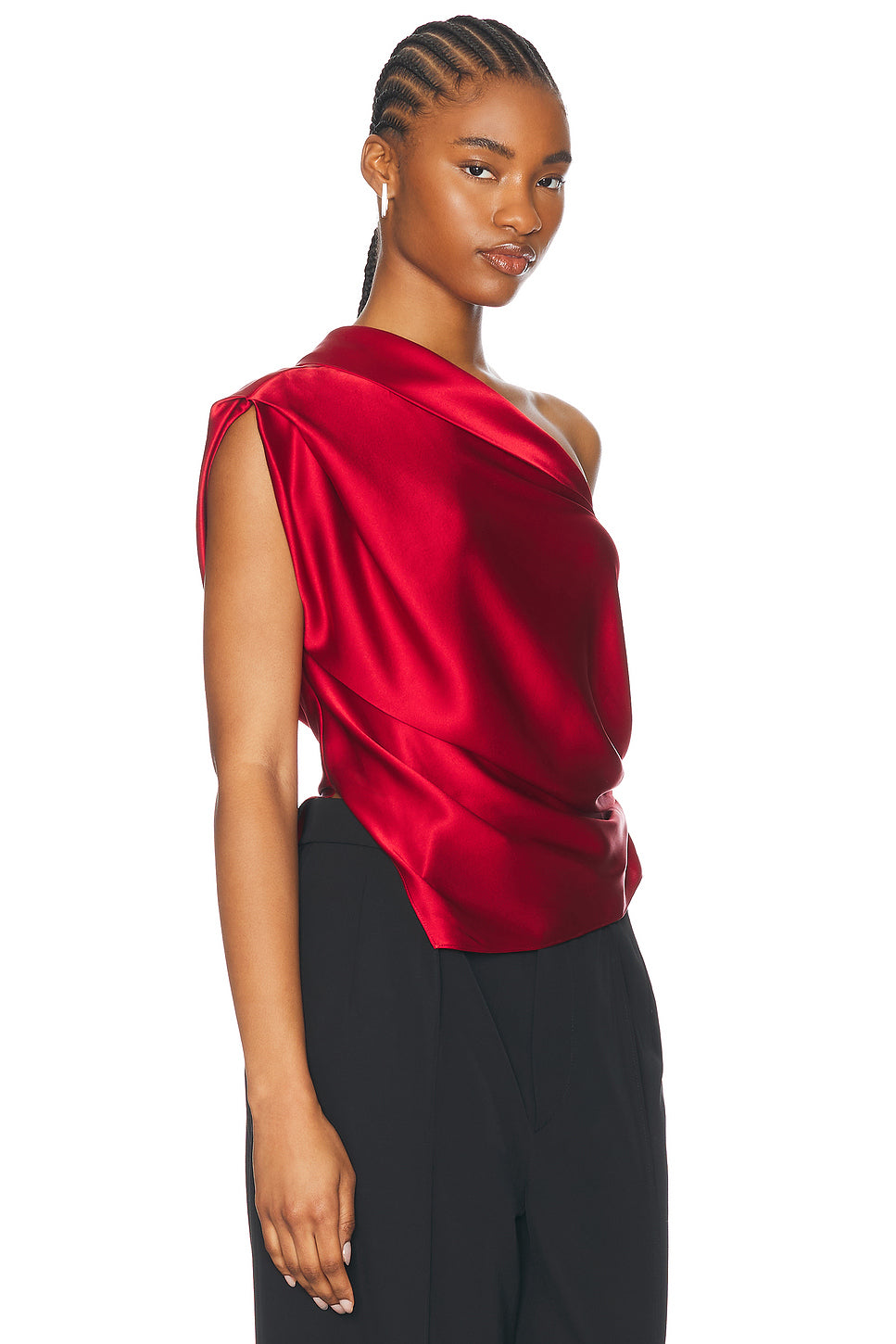 Asymmetrical Lapel Top