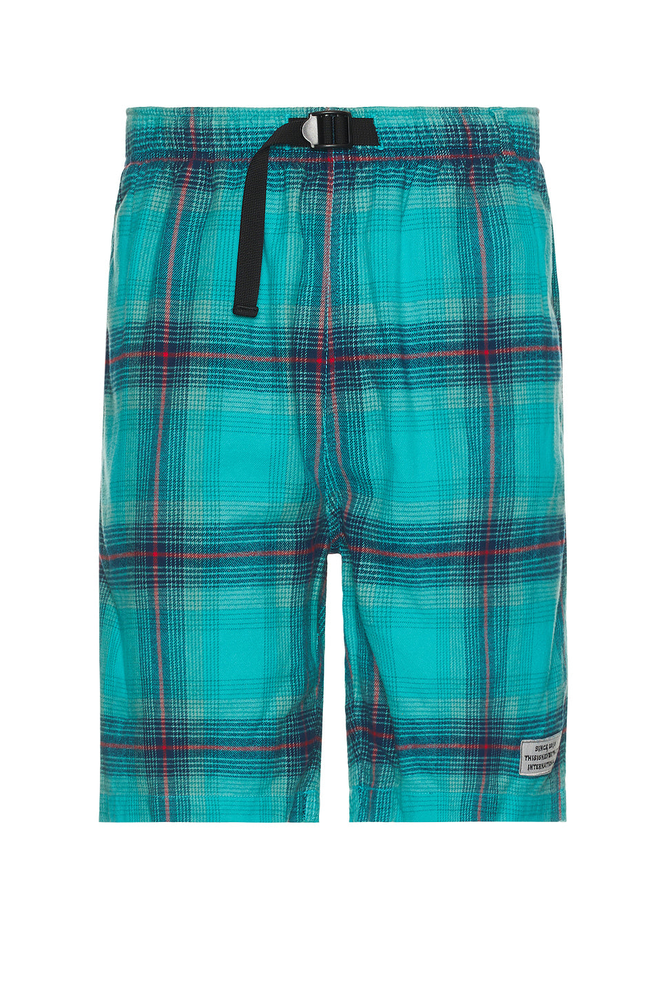 Belted Check Short